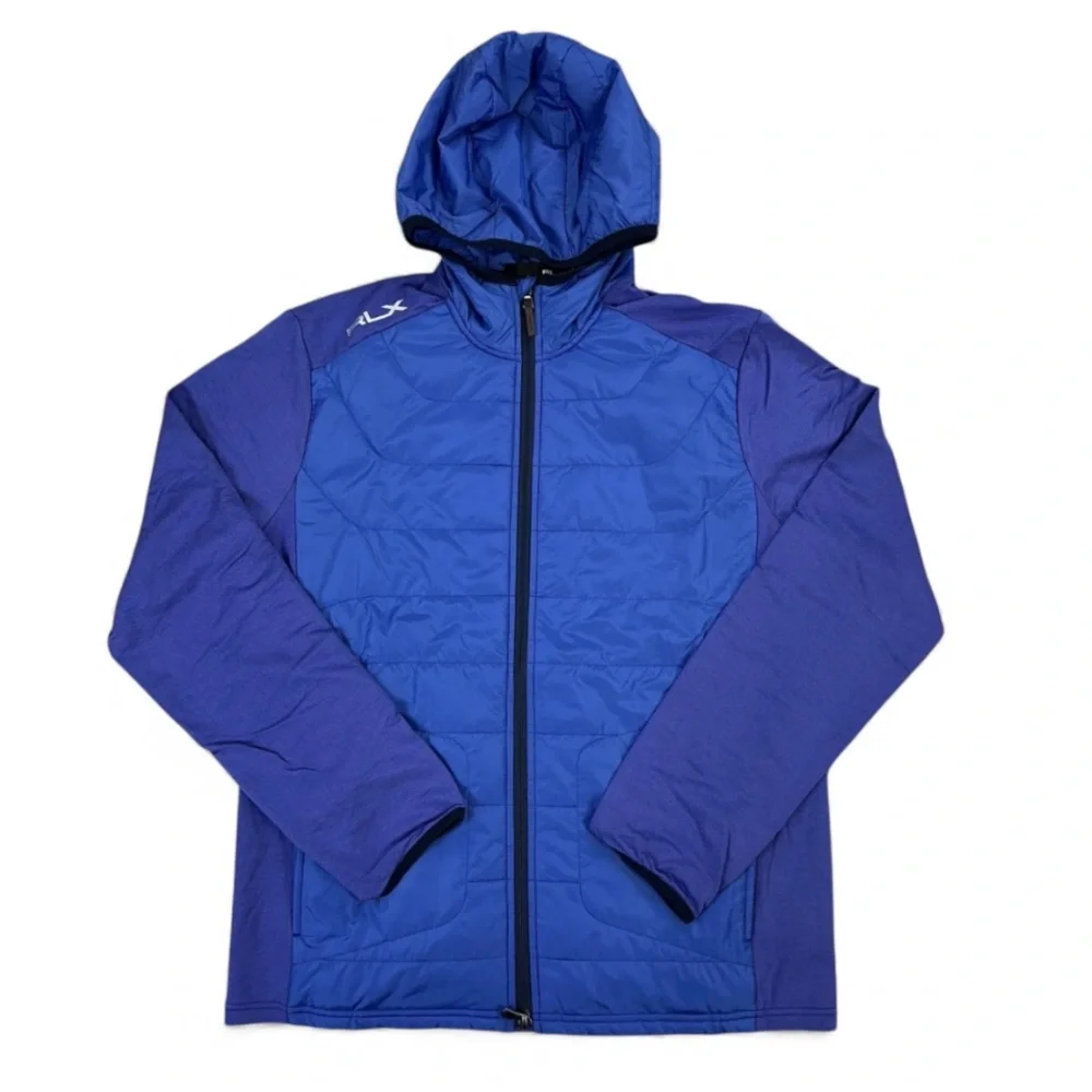 NEW RLX Ralph Lauren Men’s Full Zip Hybrid Golf Hoodie Jacket size M NWT